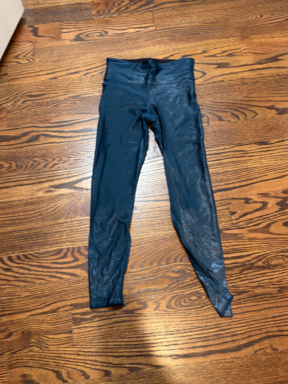 Heroine Sport Cerulean Blue Metallic Marvel Legging Size Small GUC